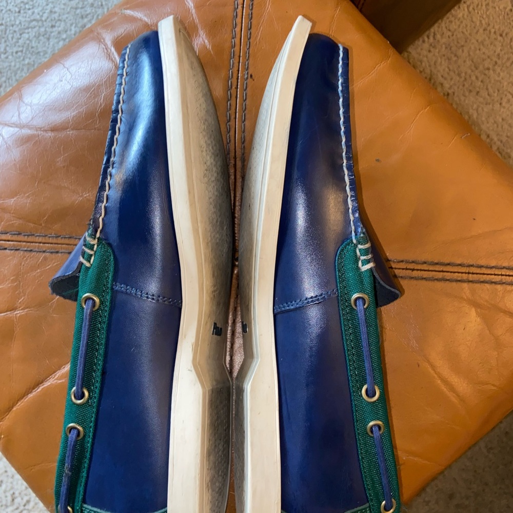 Polo Ralph Lauren Barx Two-Toned Leather Boat Shoe Size 11D🔥 - Picture 9 of 10